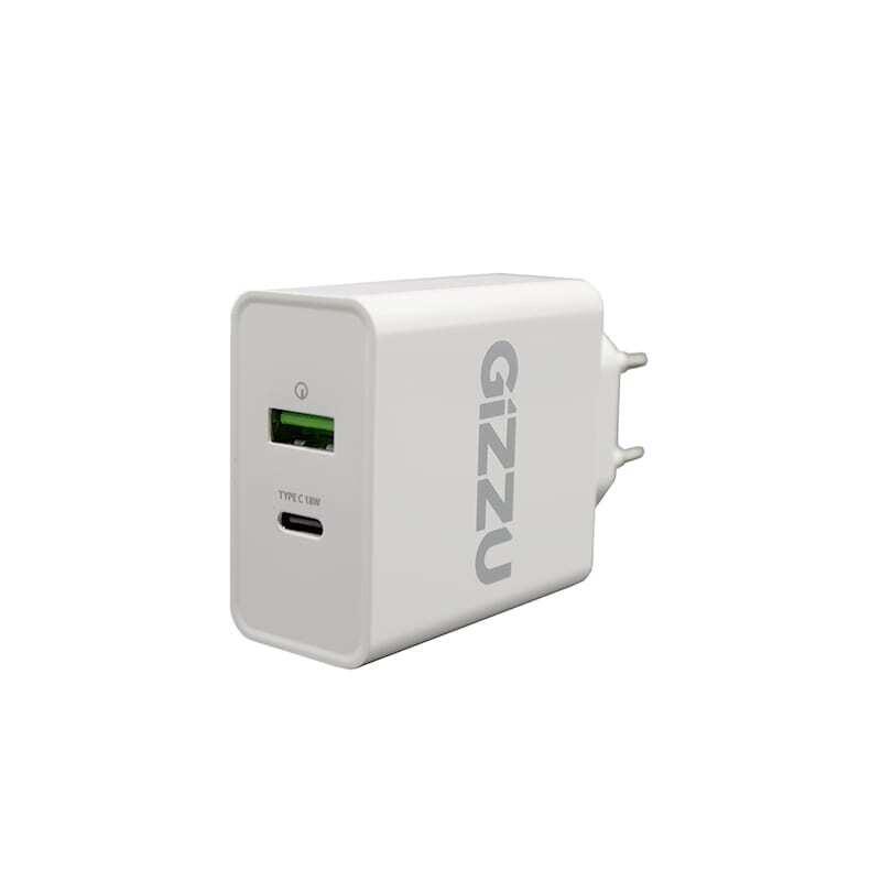 Gizzu  GWCUC38W  Gizzu Wall Charger 38W Type-C/QC 3 WH