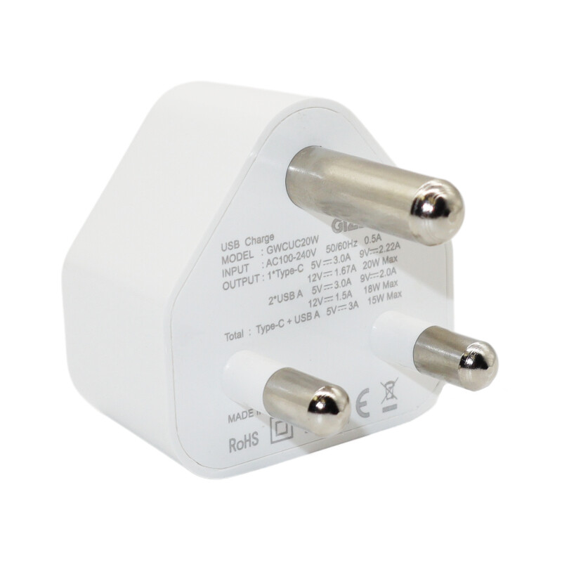 Gizzu  GWCC20W  Gizzu Wall Charger Single Type-C PD20W WH