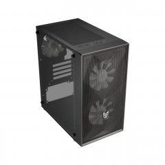 FSP CST130 Basic | Micro-ATX | Mini-ITX | Gaming Chassis | 3x 120mm fans included | Acrylic side panel | White