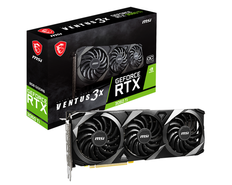 MSI Nvidia GeForce RTX 3060 Ti VENTUS 3X 8G OC LHR