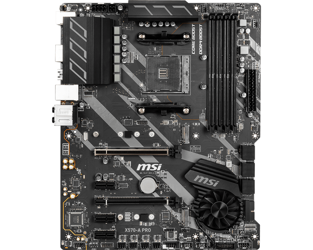 MSI- X570-APRO -  MSI X570-A PRO AMD AM4 ATX Gaming Motherboard