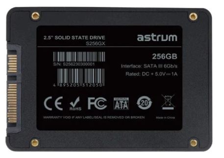 ASTRUM 256GB 2.5" 3D Nand SATA3 SSD 2.5"