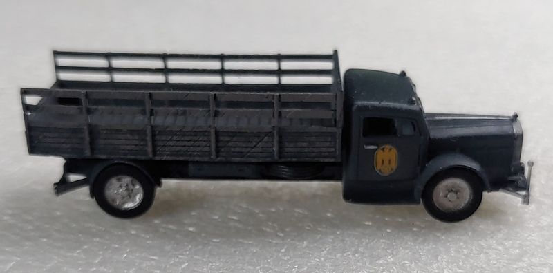MB truck L 10,000 standard ferry house with flatbed and wooden body