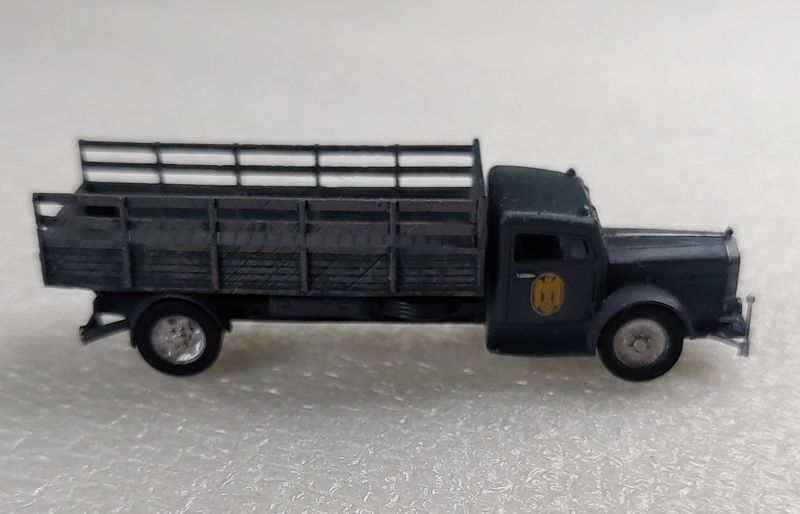 MB truck L 10,000 standard ferry house with flatbed and wooden body