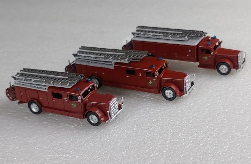 Magirus Fire Truck 3 Models