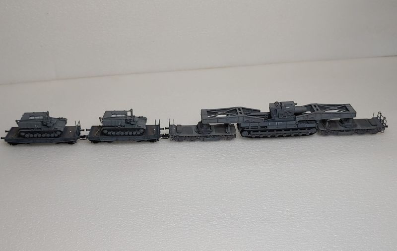 Mörser Karl  Railway transport set