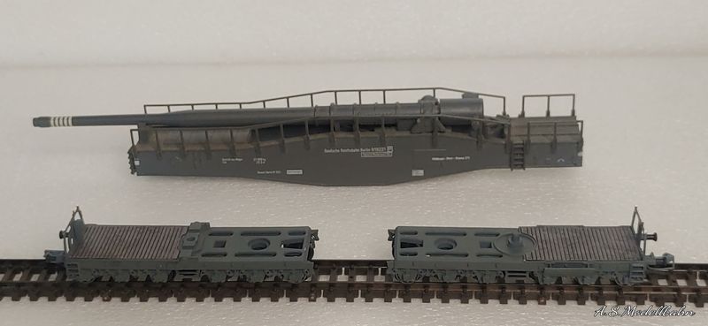 Conversion kit for Hobbytrain K5 Leopold Railway Geschutz Gauge N 1:160