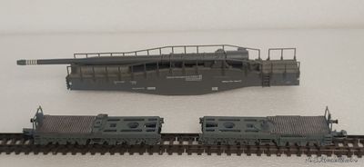 Conversion kit for Hobbytrain K5 Leopold Railway Geschutz Gauge N 1:160