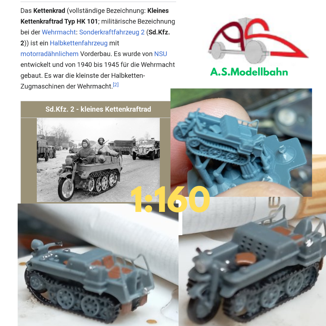 Wehrmacht NSU Kettengrand HK 101 SdKfz 2