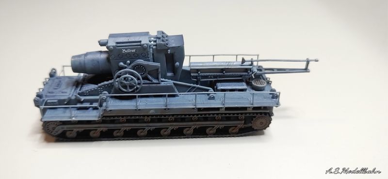 Mörser Karl Feuerbereit Spur N 1:160