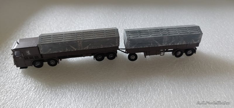 Faun L 1500 D 587 with trailer
