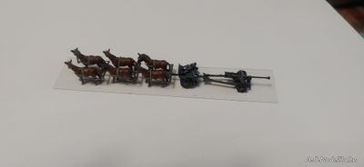 Feld kanonenprotz 6er pferdegespann der Wehrmacht
