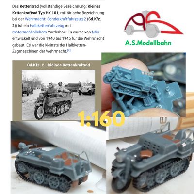 Wehrmacht NSU Kettengrand HK 101 SdKfz 2