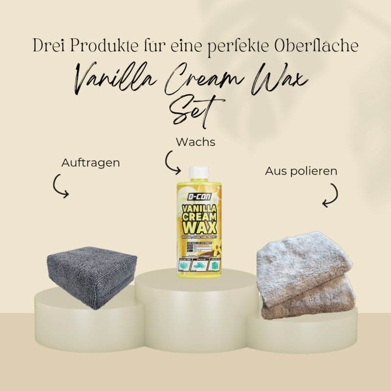 D-CON Vanilla Cream Wax - Professioneller Glanz und Schutz für Fahrzeuglacke