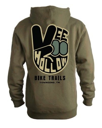 Vee Hollow Green Peace Hoodie