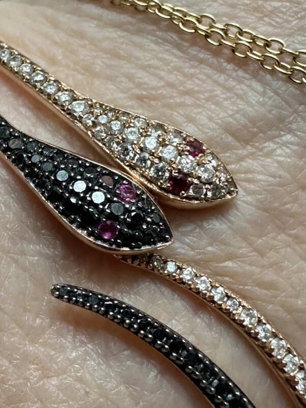 THE BLACK DIAMOND snake bangle THE BLACK DIAMOND snake bangle