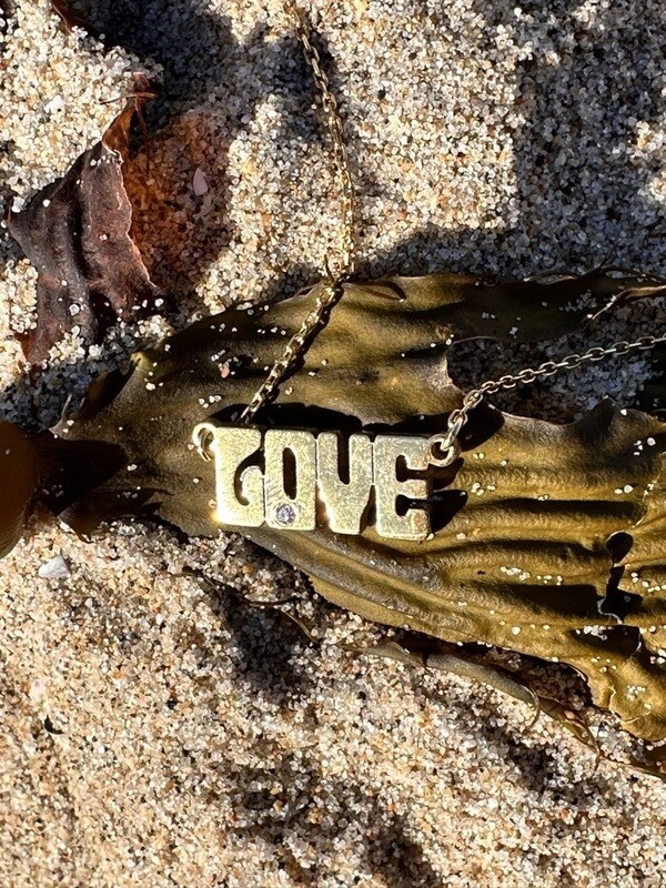 LOVE Gold and Diamond Necklace LOVE Gold and Diamond Necklace