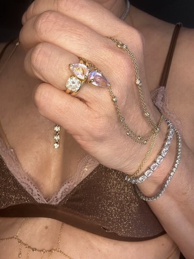 THE DOUBLE PURPLE CANDY Ring
