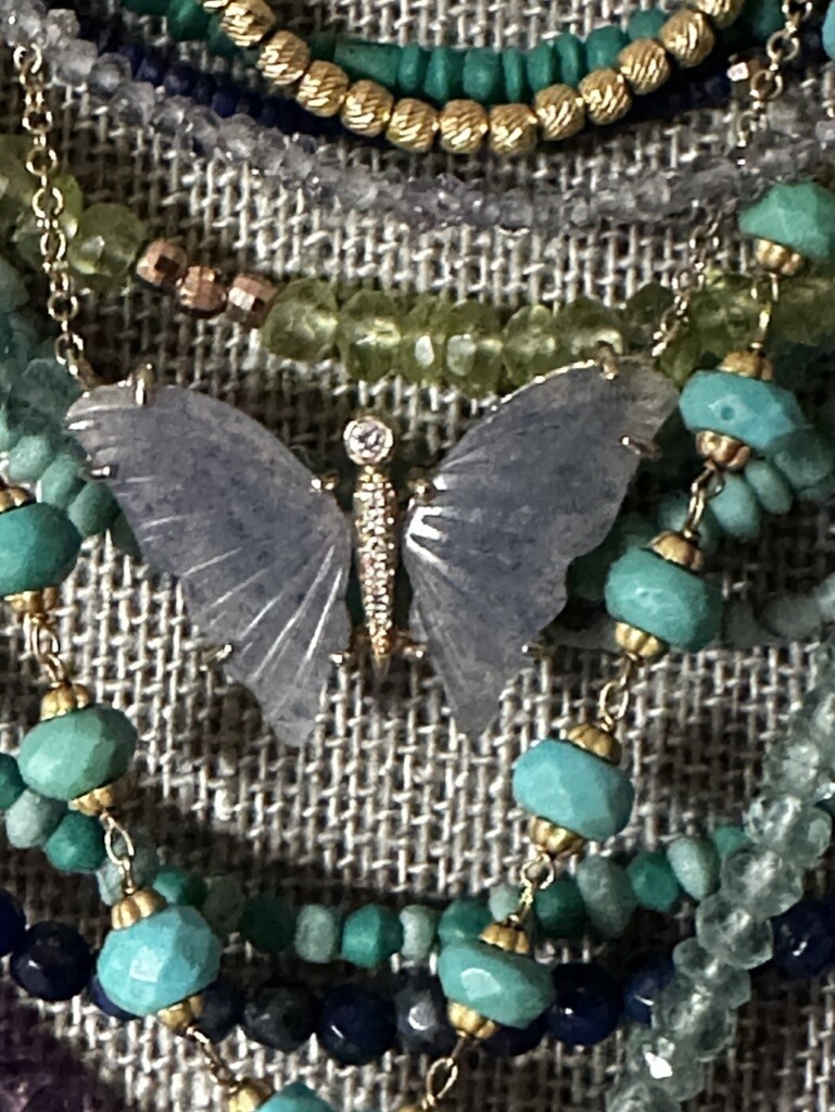 THE CHALCEDONY BUTTERFLY Necklace