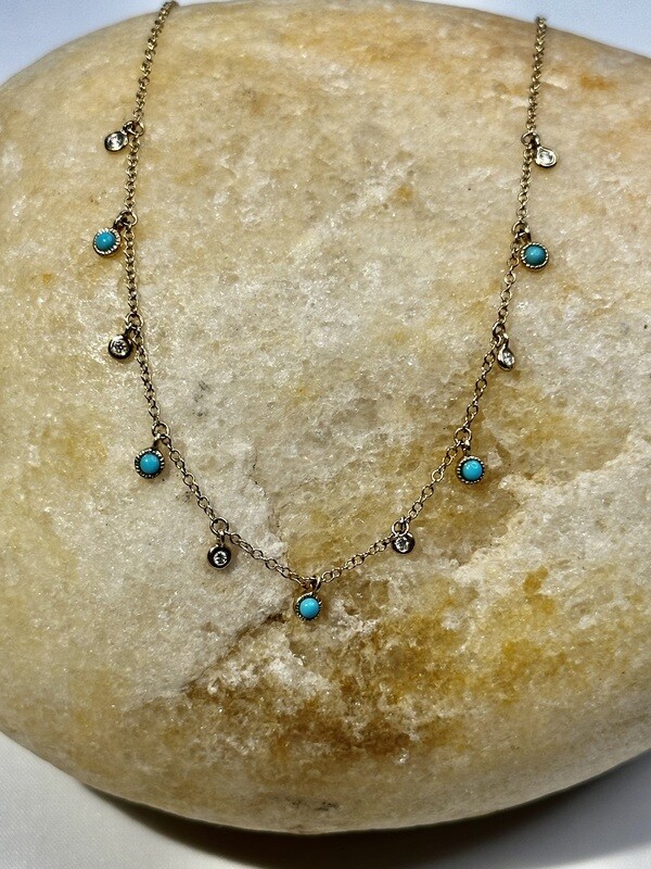 THE TURQUOISE SHAKER necklace