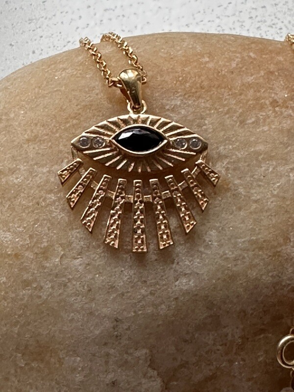 THE RISING SUN burst necklace