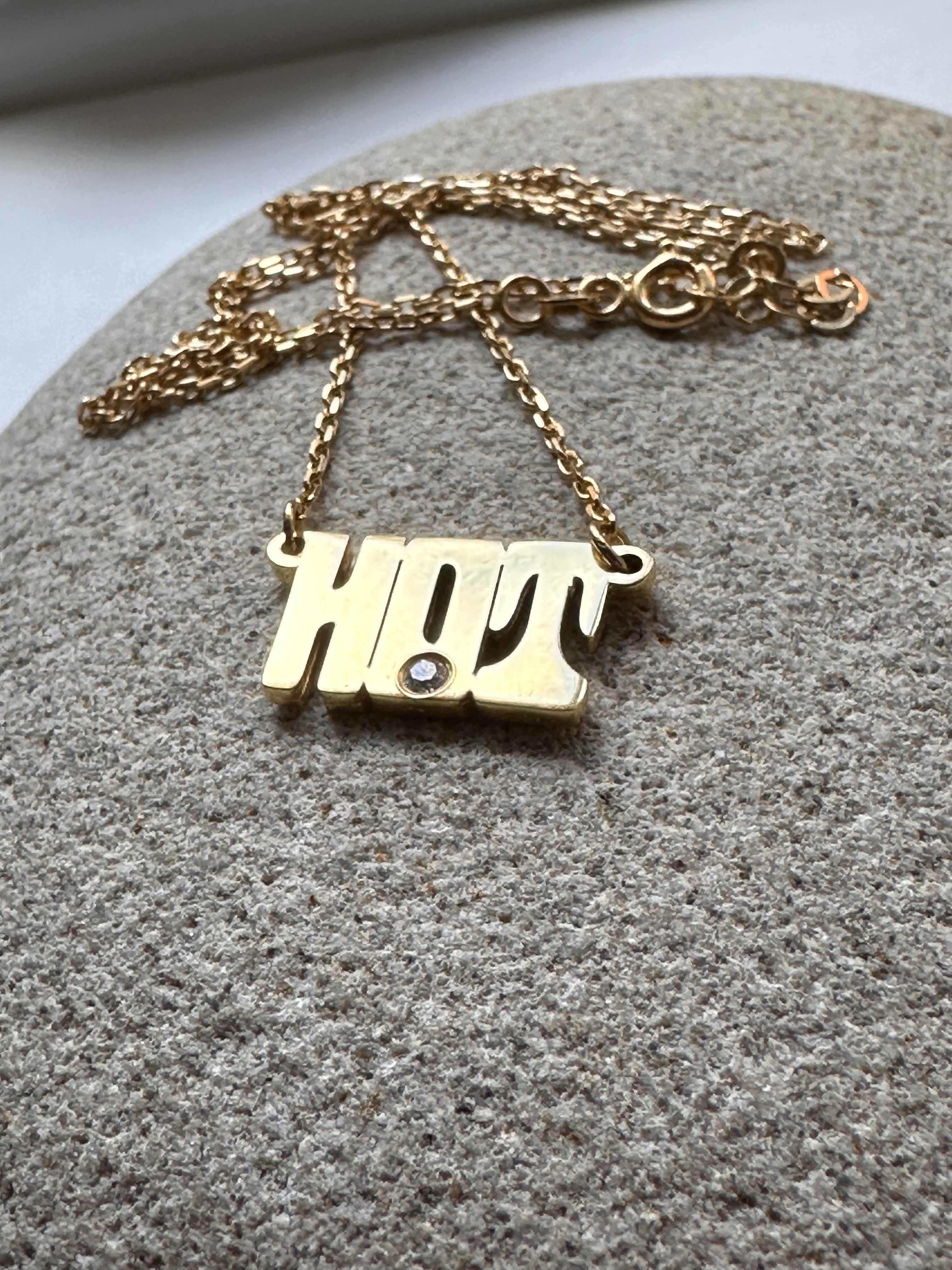 HOT Gold and Diamond Necklace