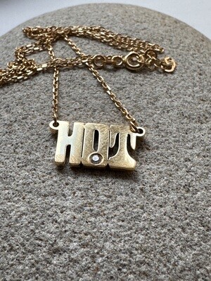 HOT Gold and Diamond Necklace