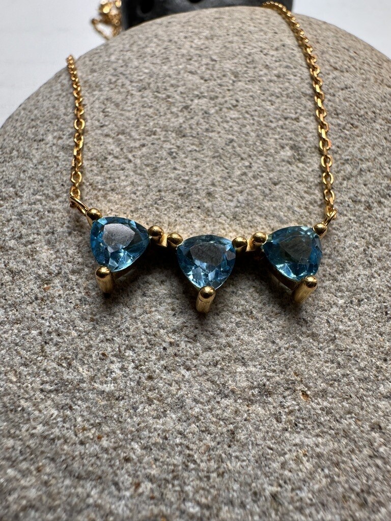 THE 3 BLUE TOPAZ Necklace