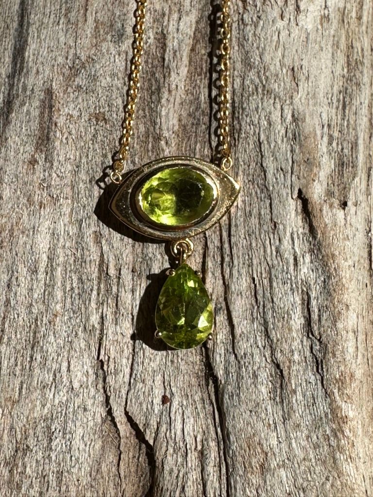 Green Peridot Necklace