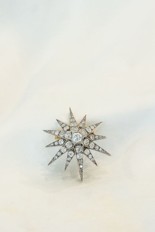 Late 19th Century Diamond Star Brooch/Pendant