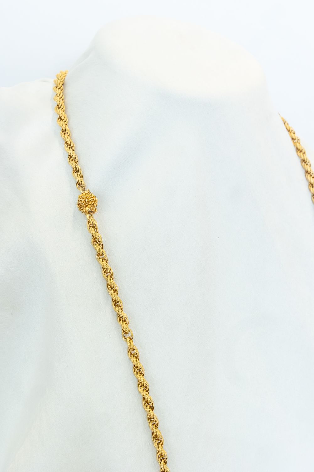 18K Yellow Gold Georgian Longchain