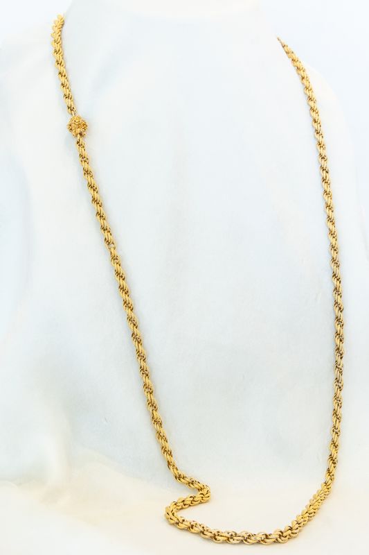 18K Yellow Gold Georgian Longchain