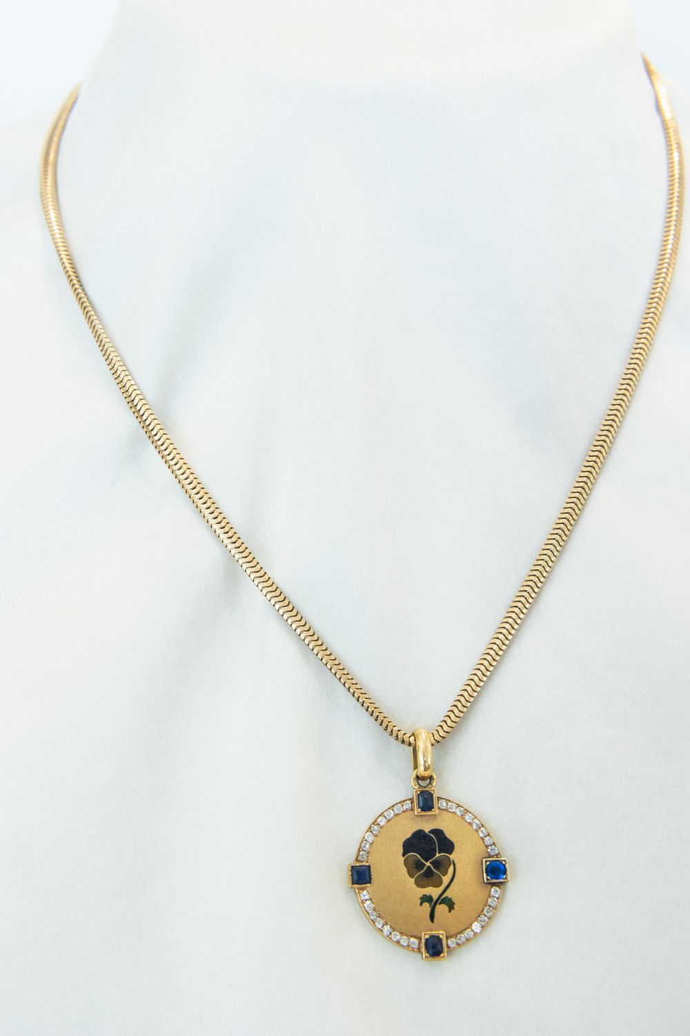 18K Yellow Gold Victorian Snake Chain (Chain Only)