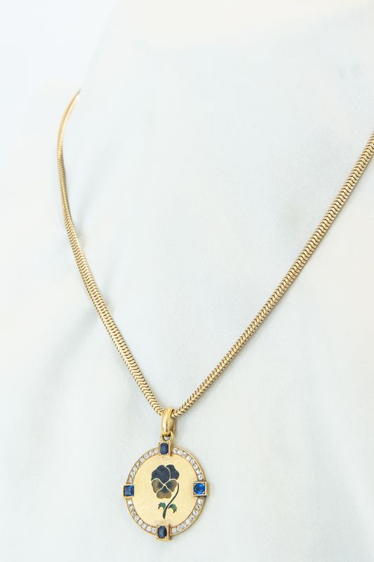 18K Yellow Gold Victorian Snake Chain (Chain Only)