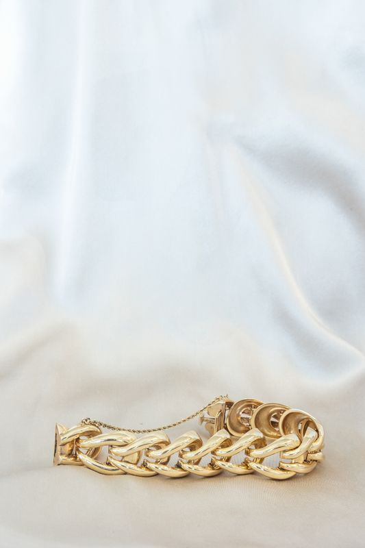 14K Yellow Gold Braided Link Bracelet