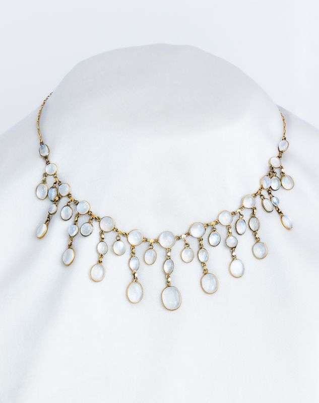 Art Nouveau Moonstone Collar