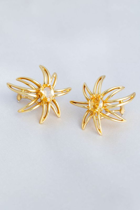 Citrine &amp; 18K Gold Earrings by Tiffany &amp; Co.