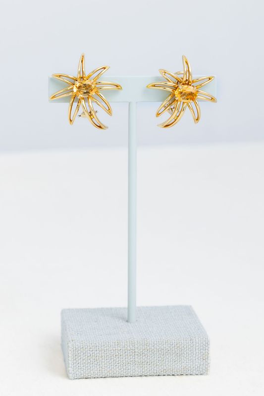Citrine &amp; 18K Gold Earrings by Tiffany &amp; Co.
