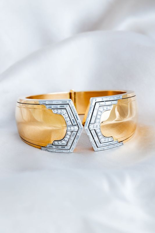 Diamond and 18K Gold Bracelet