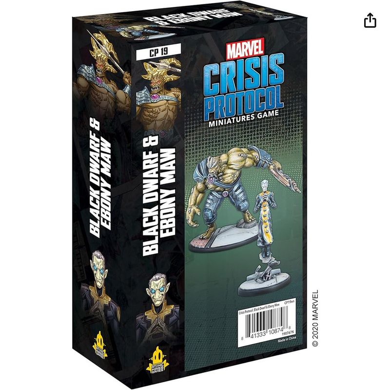 OOP Marvel Crisis Protocol - Black Dwarf and Ebony Maw