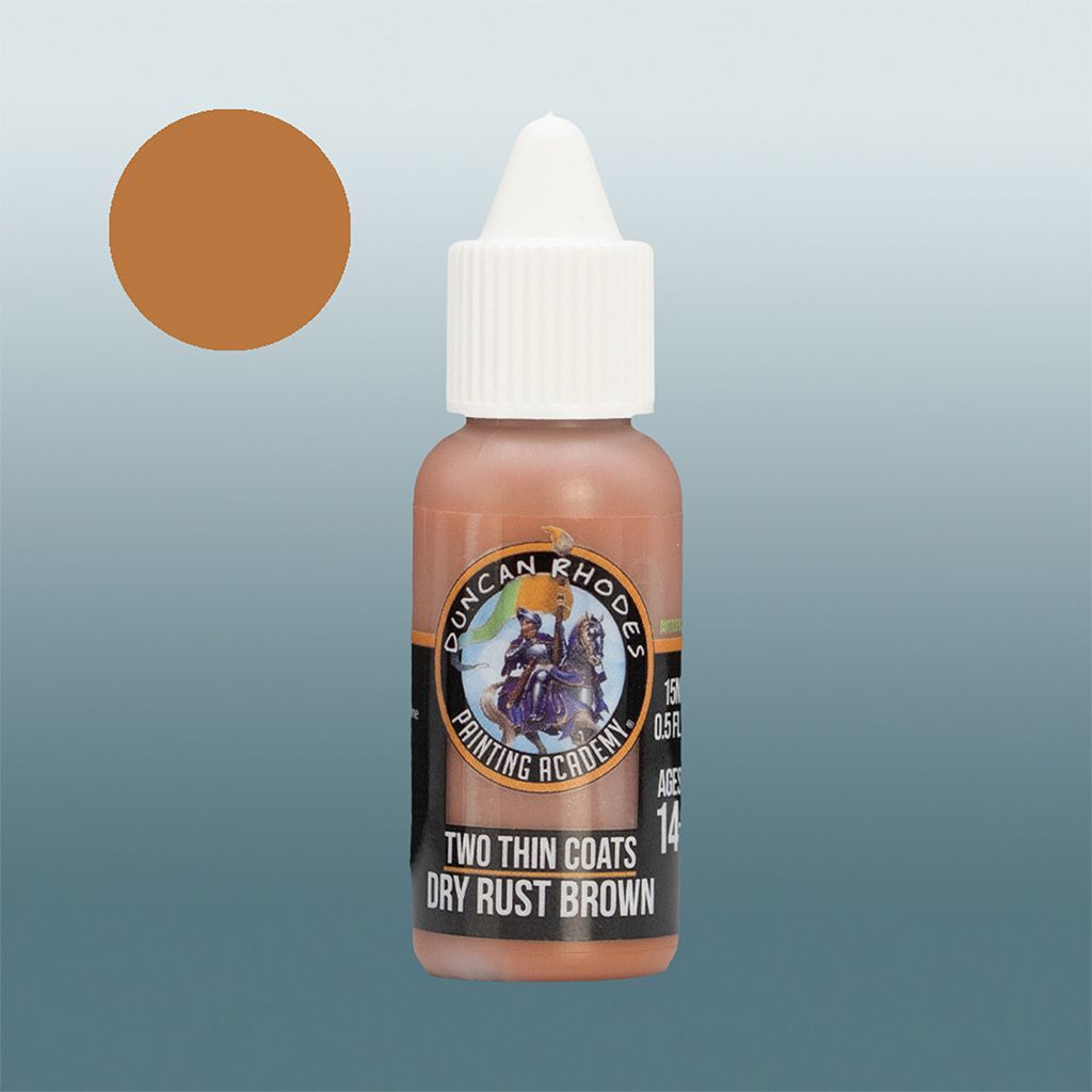Two Thin Coats -  Dry Rust Brown