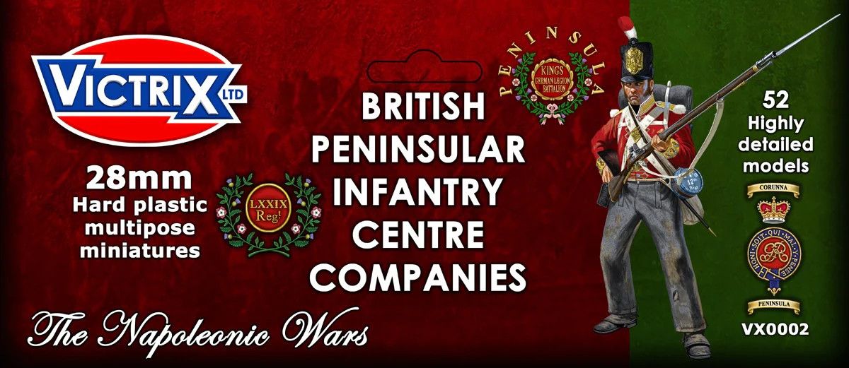 Napoleonic Wars British Peninsular Infantry Center Companies (52)