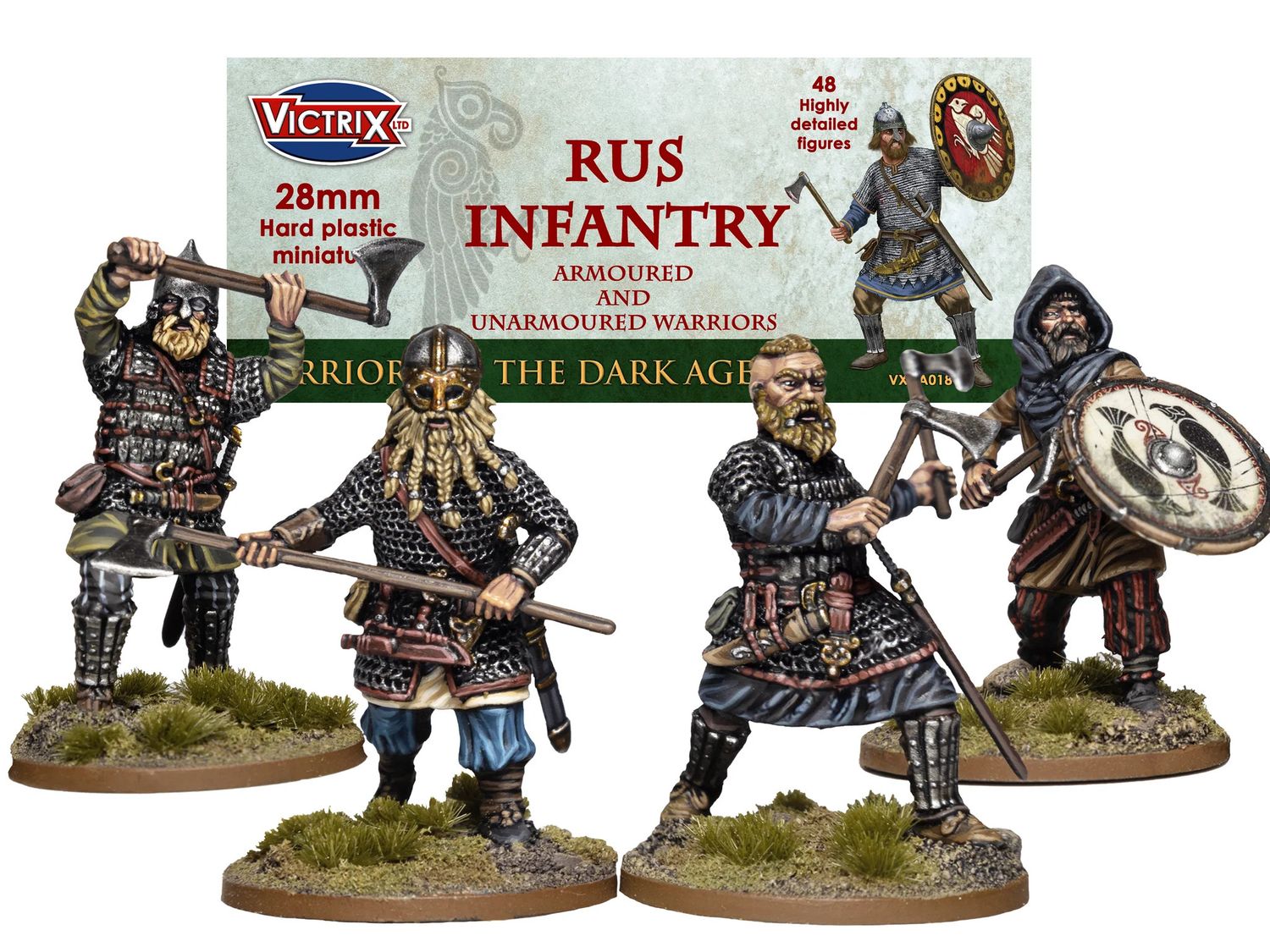 Warriors of the Dark Ages Rus Infantry Armored and Unarmored (48)