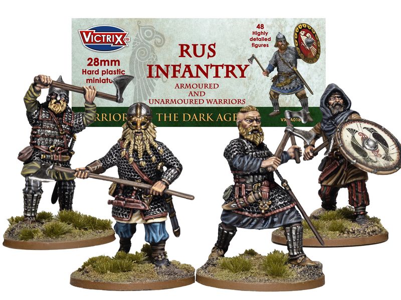 Warriors of the Dark Ages Rus Infantry Armored and Unarmored (48)