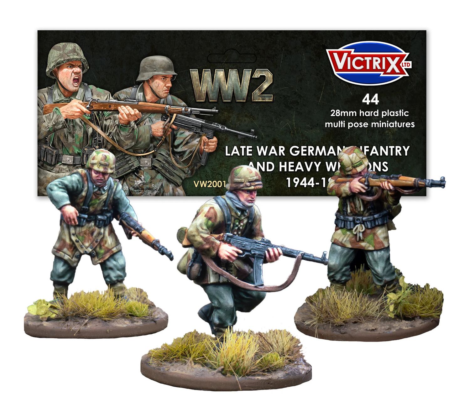 WWII Late War German Infantry and Heavy Weapons (30+14 Weapon and Crew)