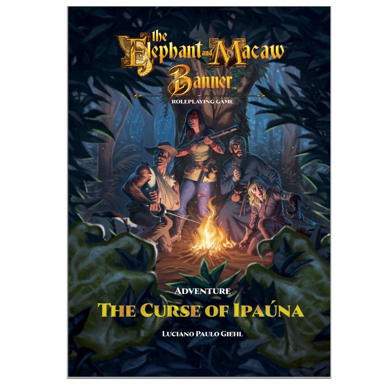 The Curse of Ipauna Elephant and Macaw Banner