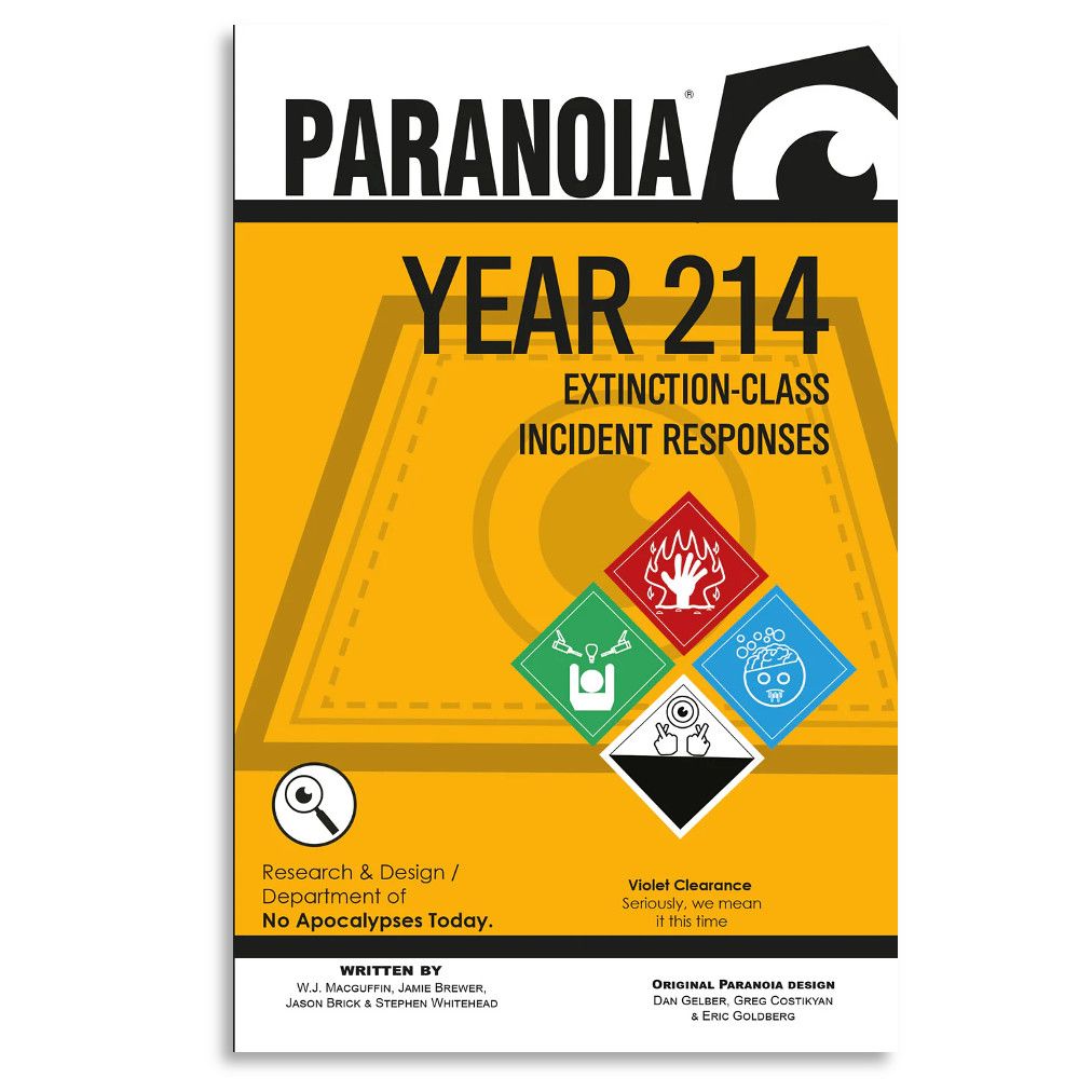 Paranoia RPG: Extinction-Class Incident Responses