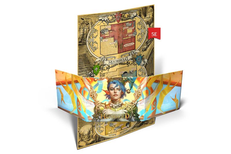 5E Adventures in the Household -GM Screen and Map of the House