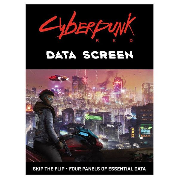 Cyberpunk RED RPG Data Screen
