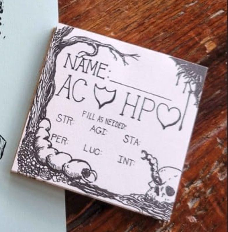 Emergency Character Record Sheets